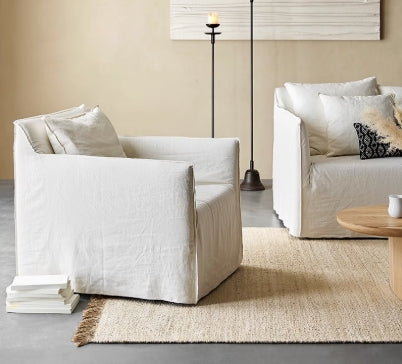 KAI Armchair | Fabric | White