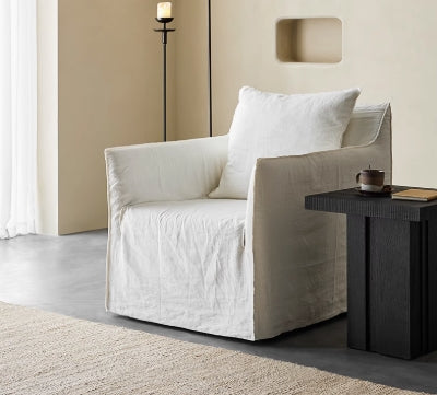 KAI Armchair | Fabric | White