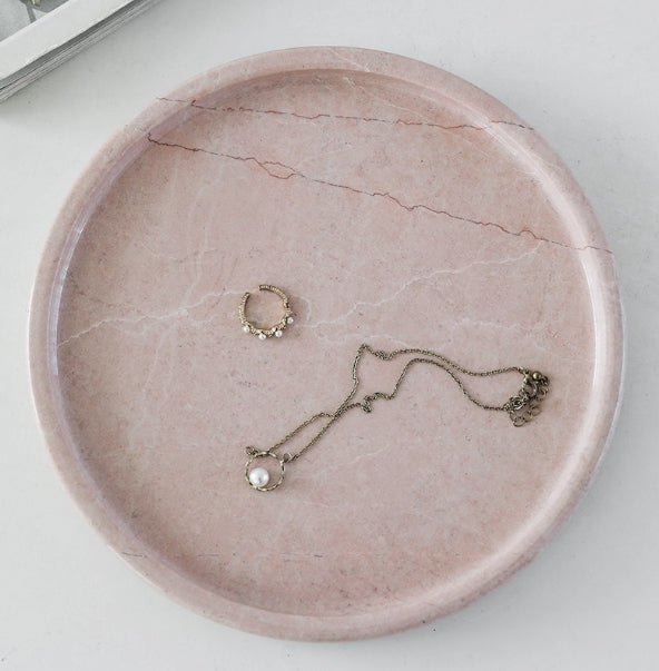 Round Marble Tray