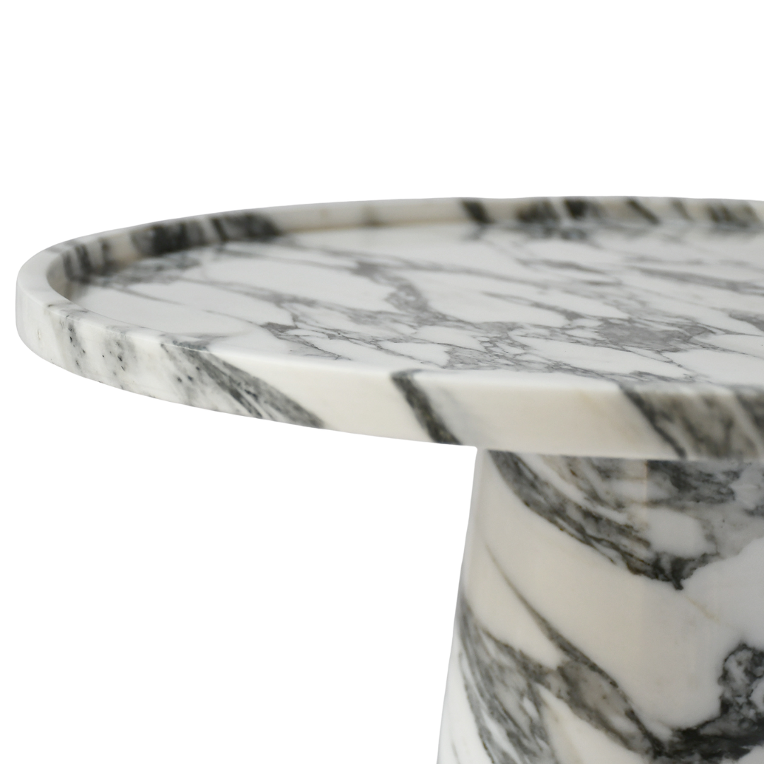 HALO | Side Table | Natural Marble | Arabescato