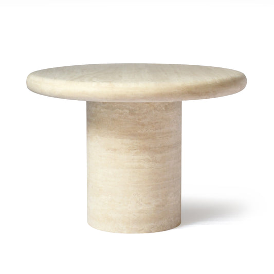 BELLE Dining Table | Natural Travertine | Beige - Home Elements