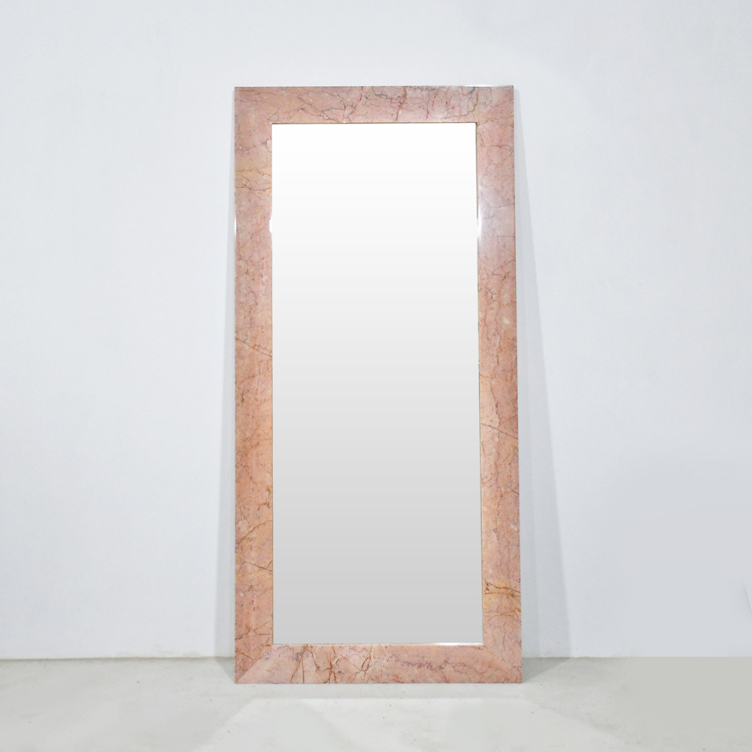 MAIYA Full Length Mirror | Natural Marble | Cream Rose