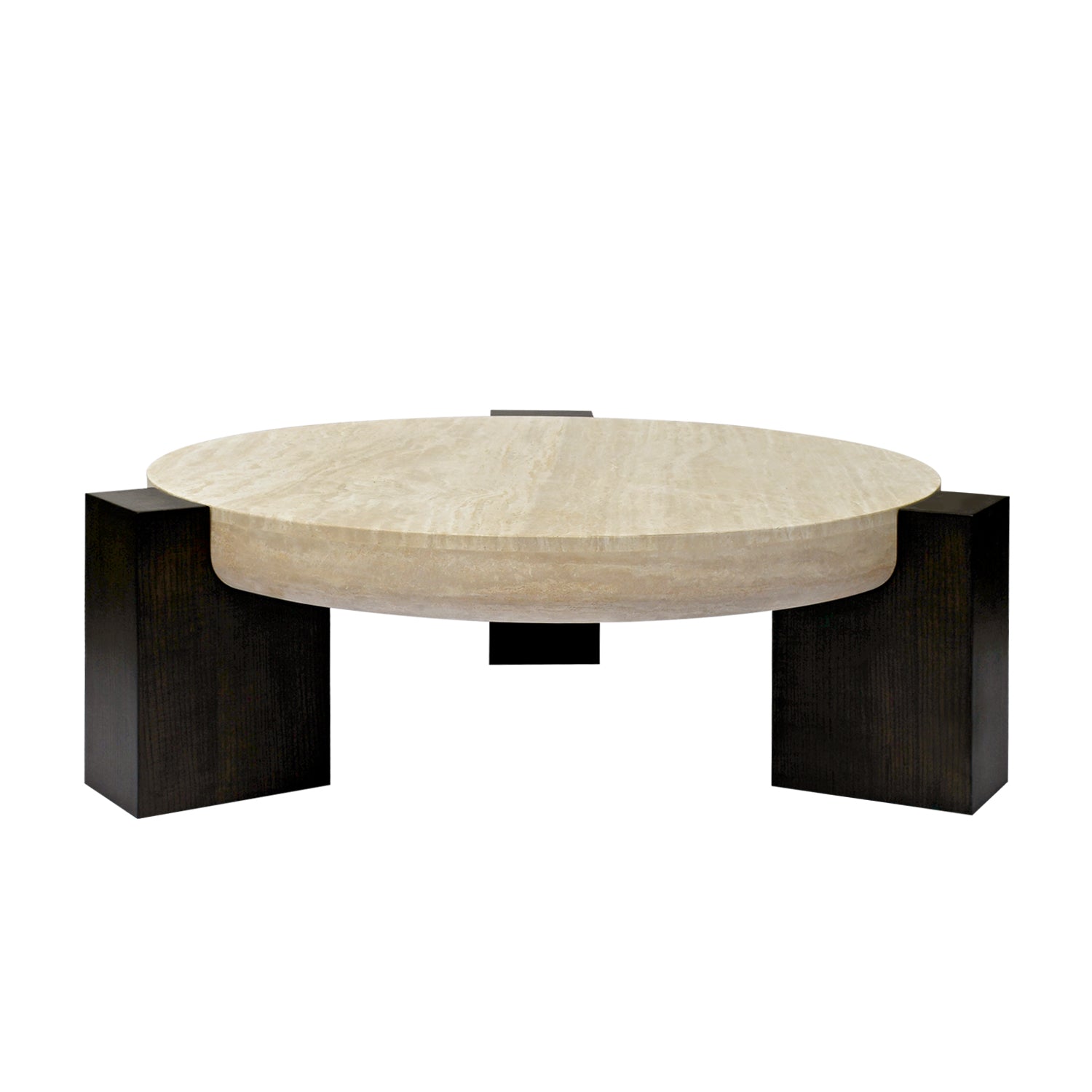 TETRA Coffee Table | Natural Travertine | Beige - Home Elements