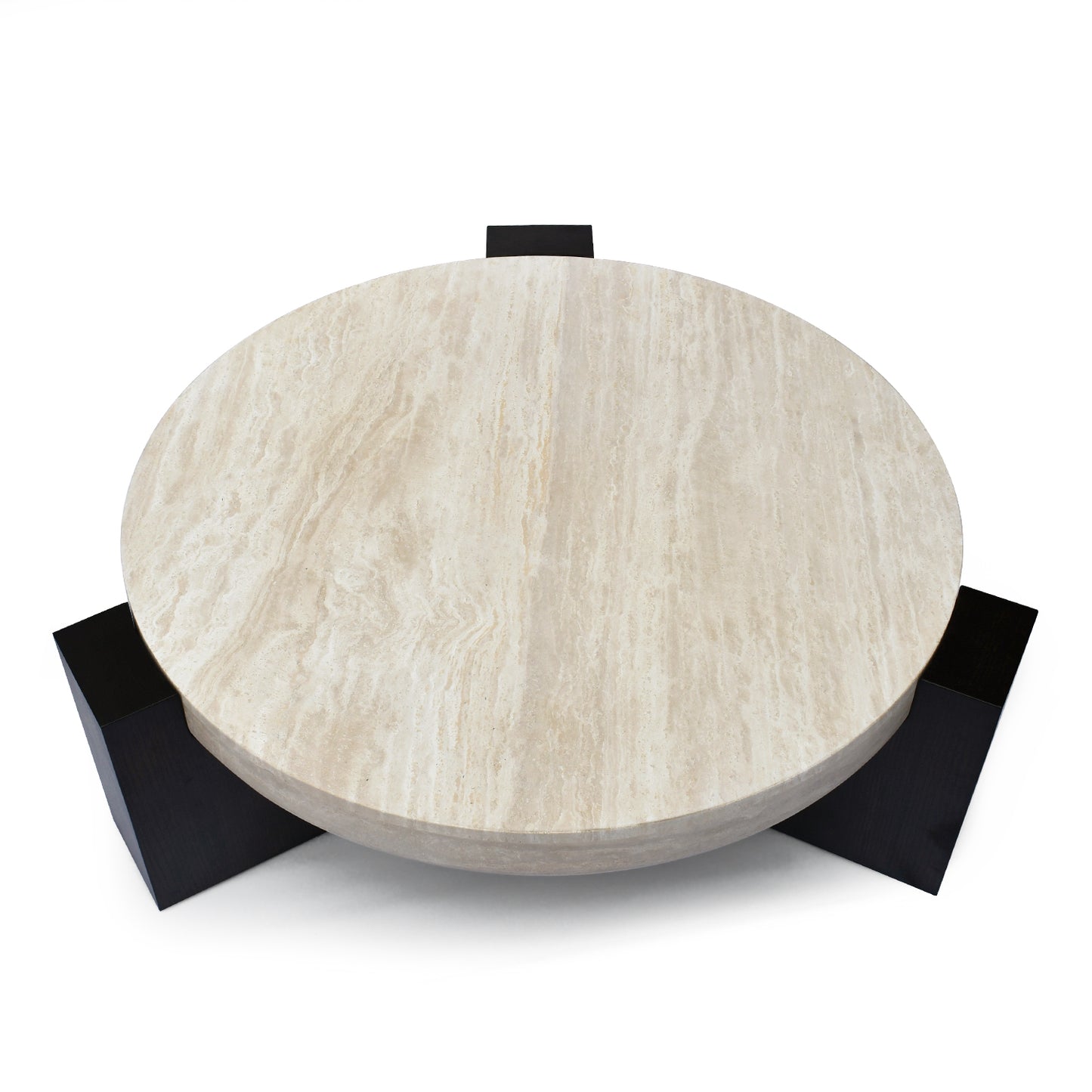 TETRA Coffee Table | Natural Travertine | Beige - Home Elements
