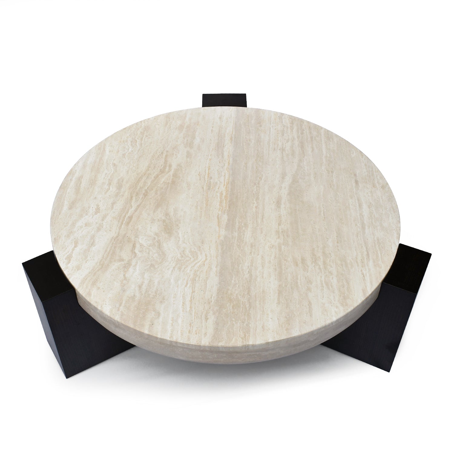 TETRA Coffee Table | Natural Travertine | Beige - Home Elements