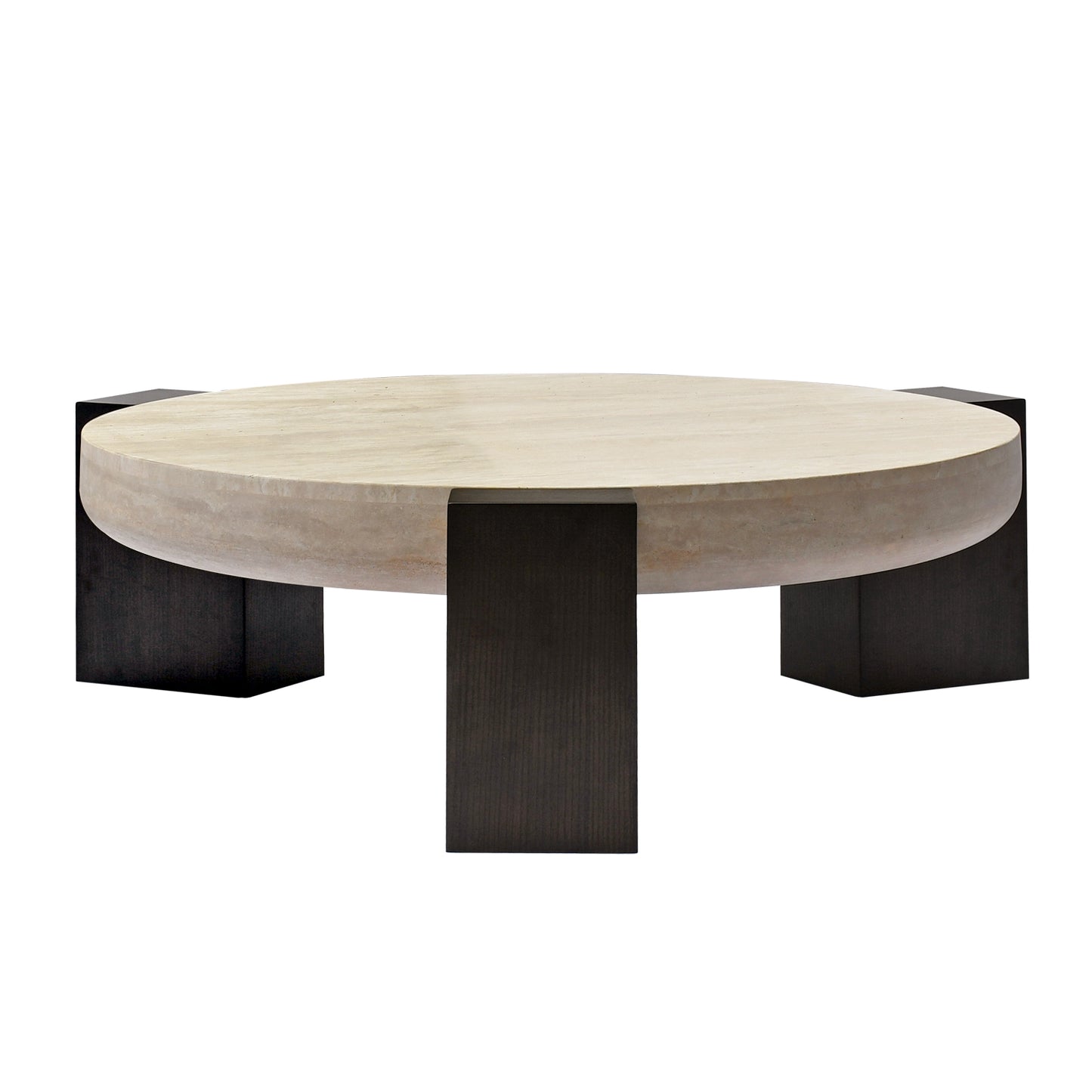 TETRA Coffee Table | Natural Travertine | Beige - Home Elements