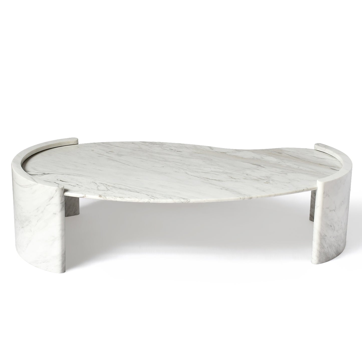 Luxury living room with ISABELLA marble coffee table centerpiece