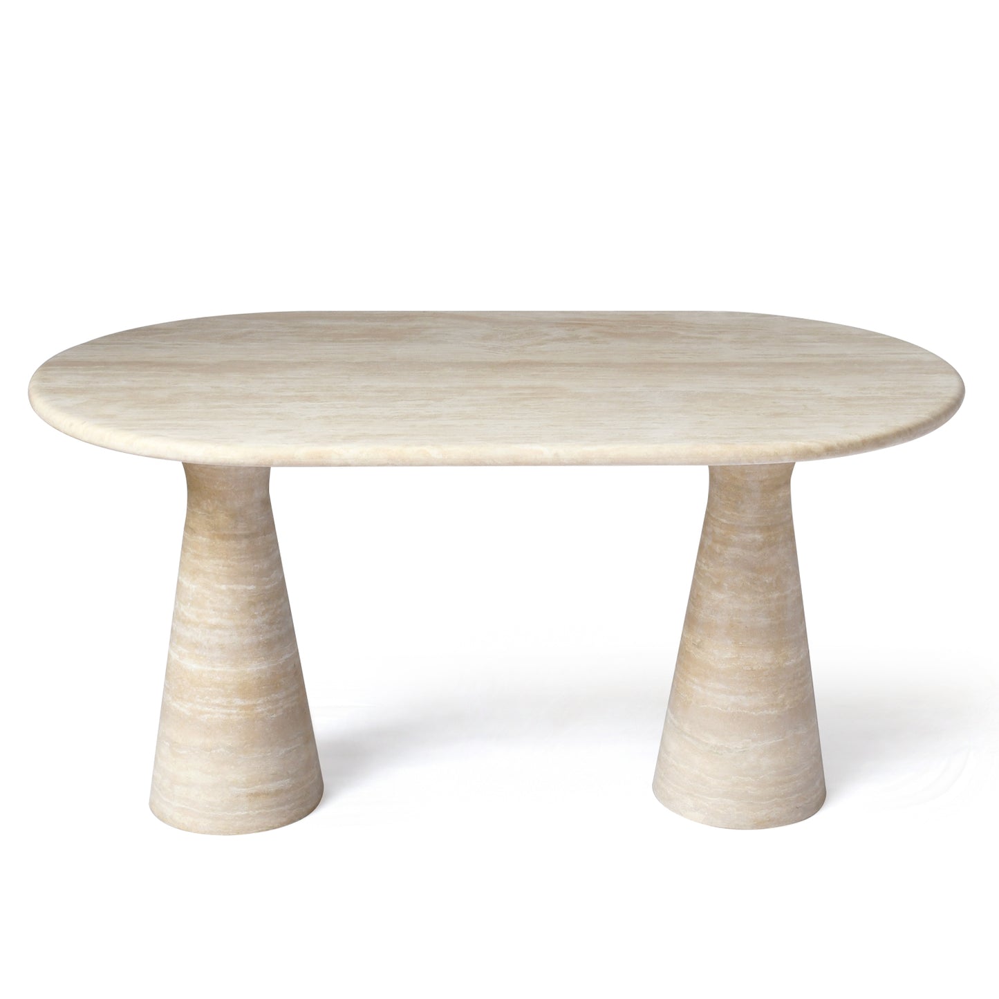 LIMA Dining Table | Natural Travertine Table | Beige - Home Elements