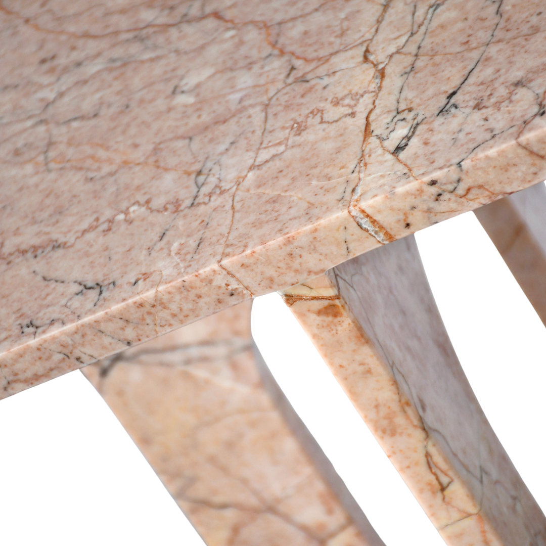 LILA | Side Table | Natural Marble | Cream Rose