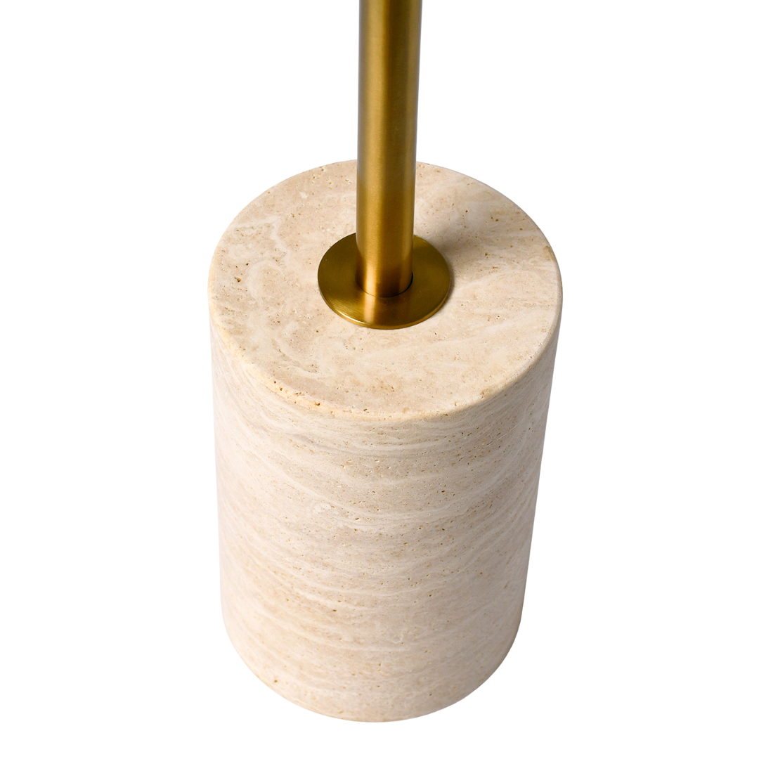 Natural Travertine Beige side table