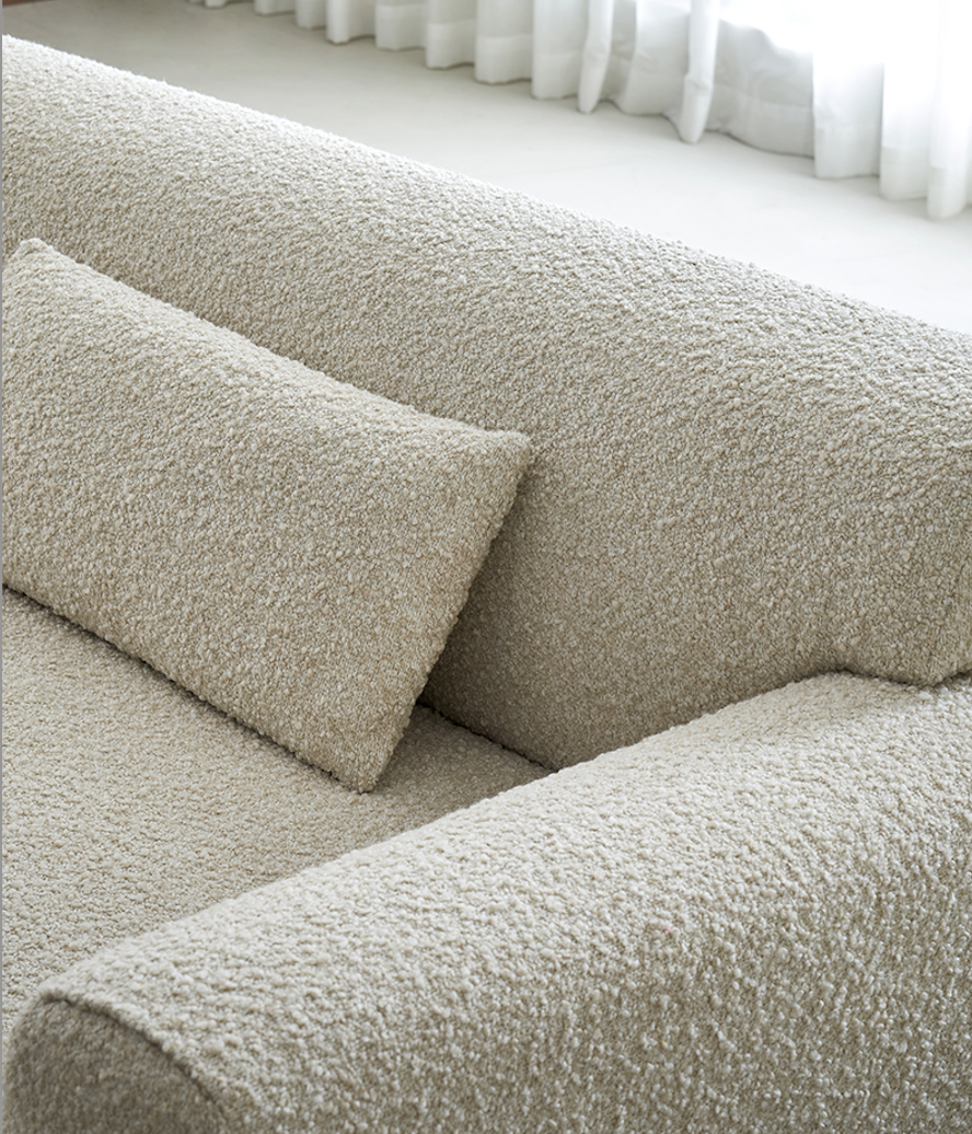 ZANE 3 Seater Sofa | Cream White - Home Elements