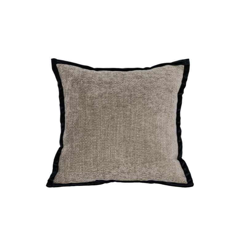 Jasper Textured Taupe Cushion - Home Elements