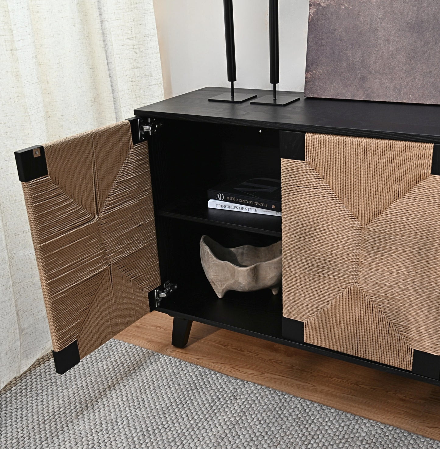 ZAHARA Buffet Table | Sideboard | Black