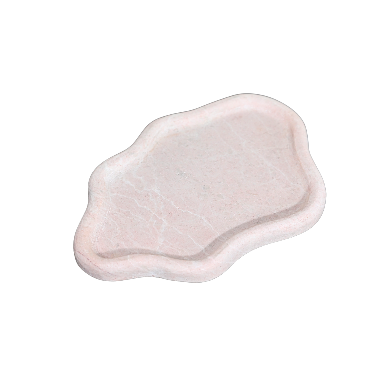 Organic-shaped Marble Tray