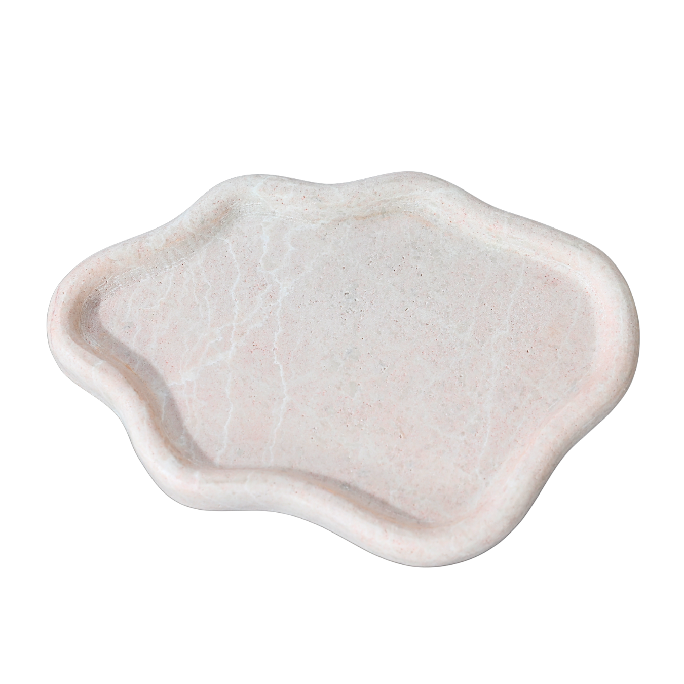 Organic-shaped Marble Tray