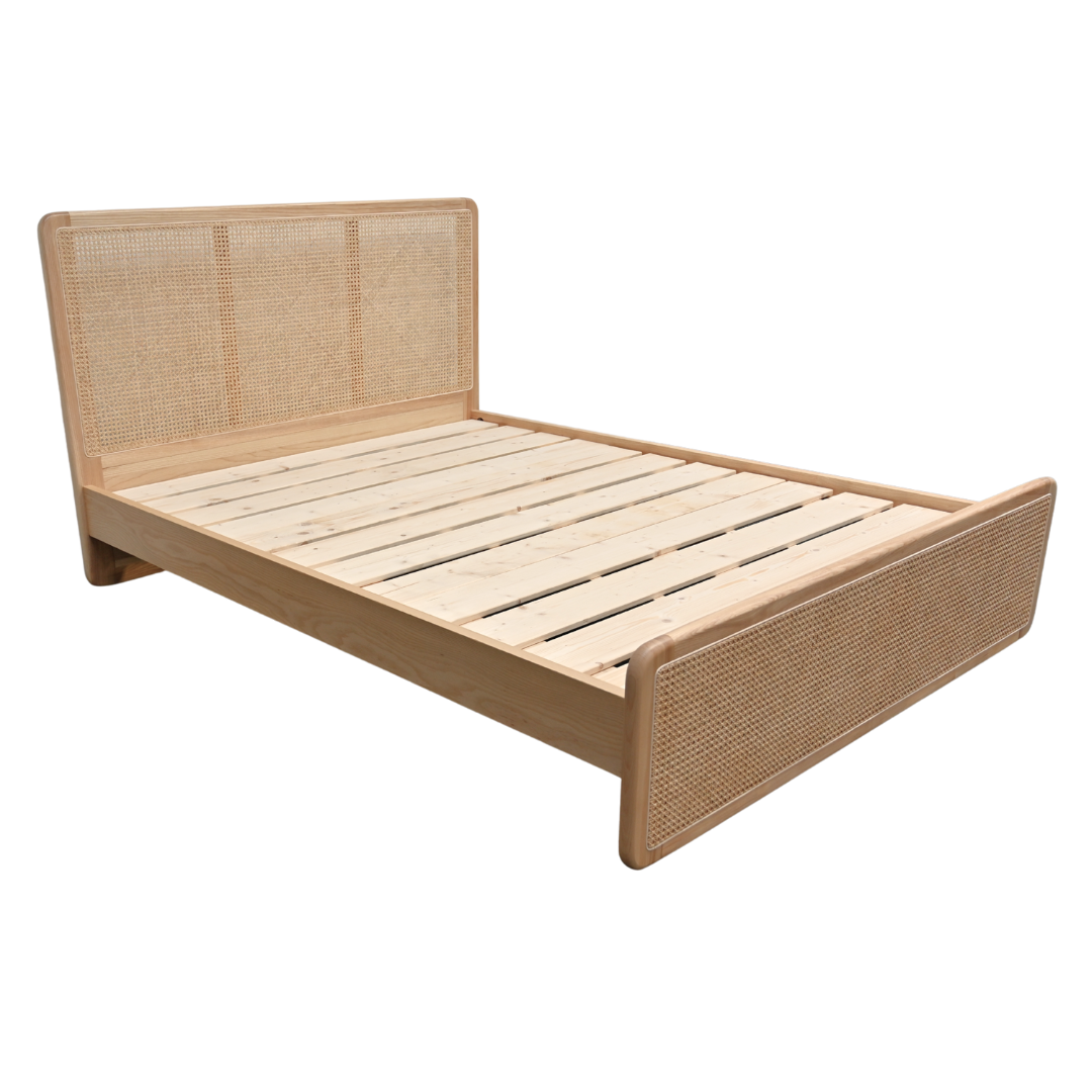 rattan bed frame wooden bed frame