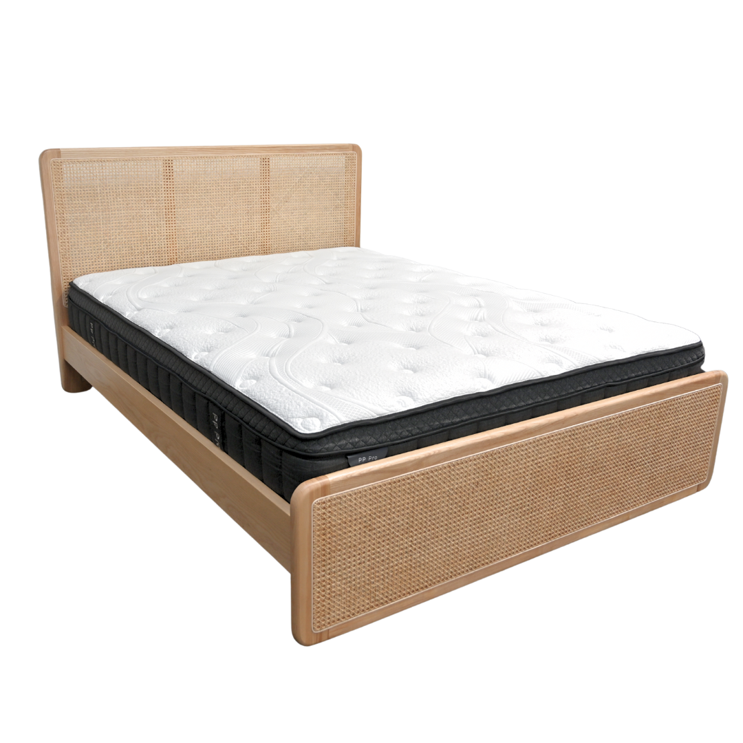 rattan bed frame wooden bed frame