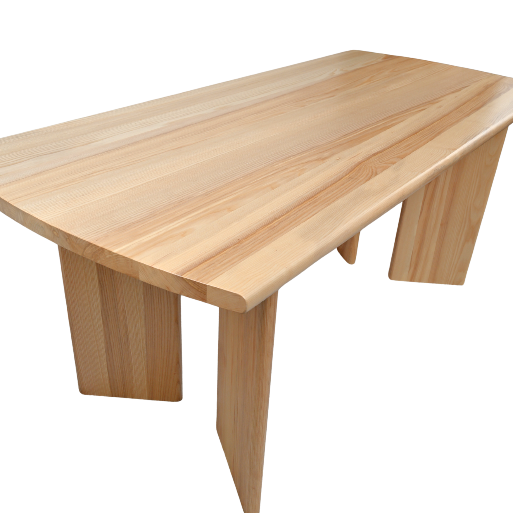 Wooden Dining Table | Solid Ash Wood | Natural