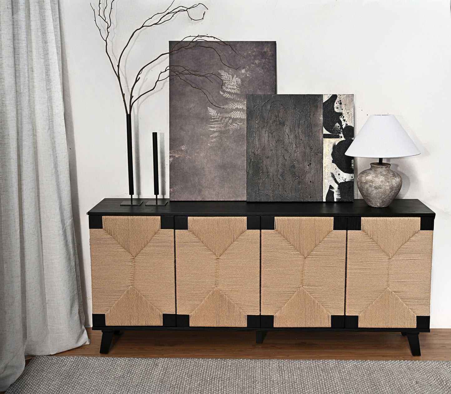 ZAHARA Buffet Table | Sideboard | Black