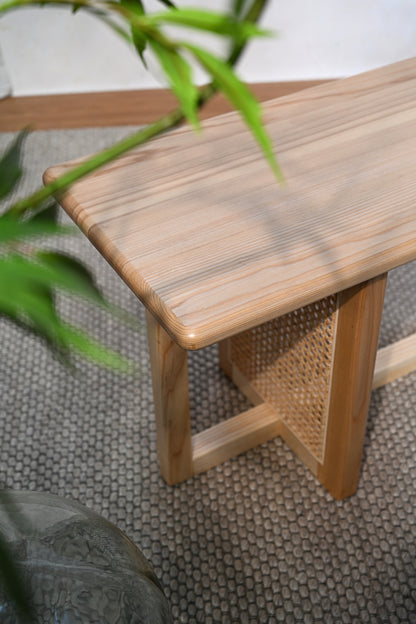 ash wood dining bench seat 160cm