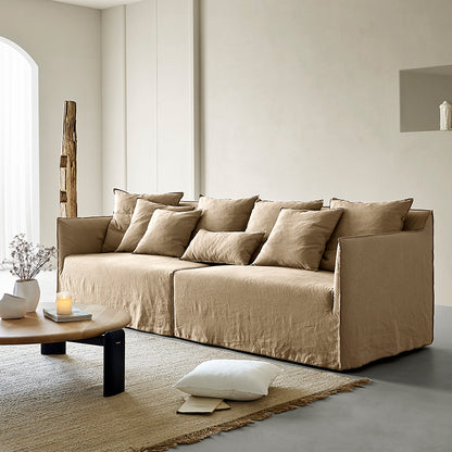 KAI 2 Seater Fabric Sofa | Camel | 2210mmX890mm