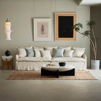 EIRA 2 Seater Fabric Sofa | Oatmeal White | 2220mmX1030mm