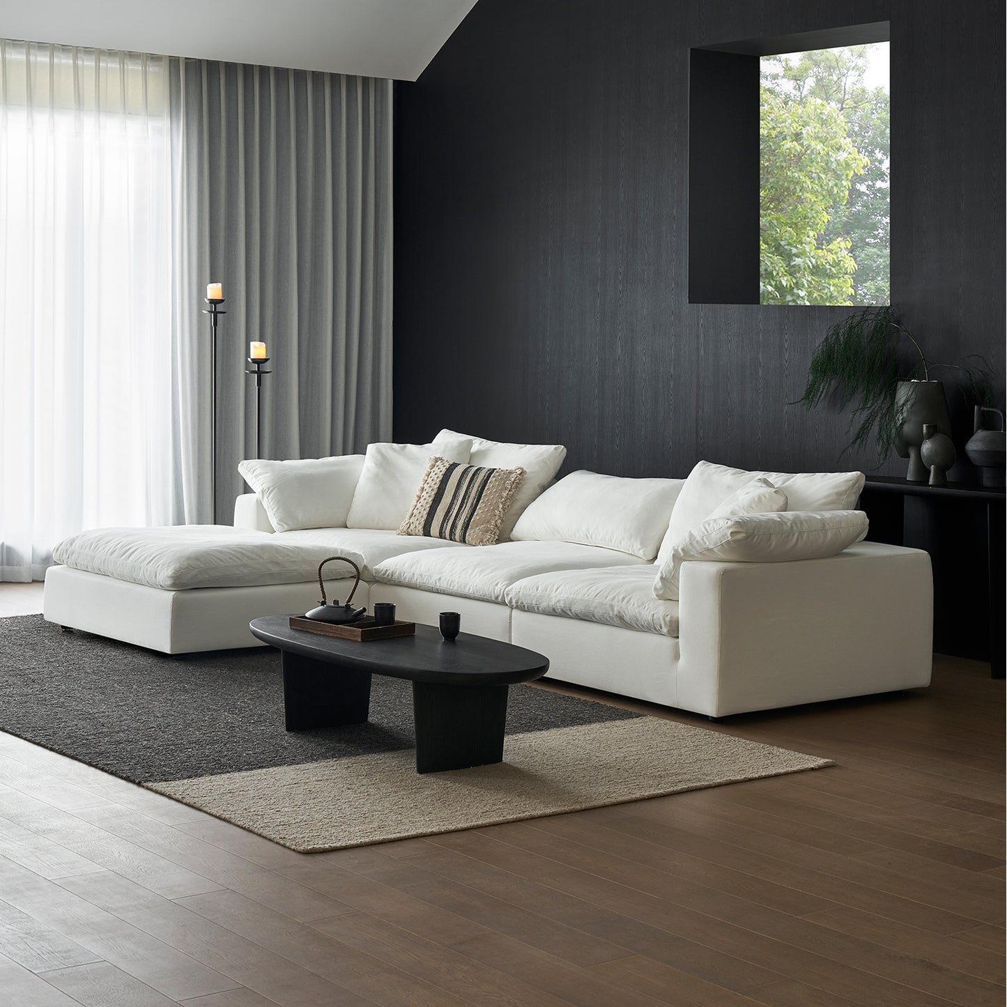 SEREN L-shaped 4 Seater Sofa - Home Elements