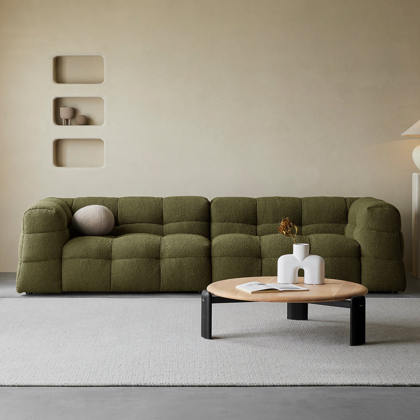 MILO 3 Seater Sofa | Forest green