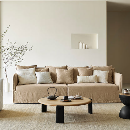 KAI 2 Seater Fabric Sofa | Camel | 2210mmX890mm