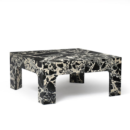 MORGAN Coffee Table | Natural Marble | Napoleon Black - Home Elements
