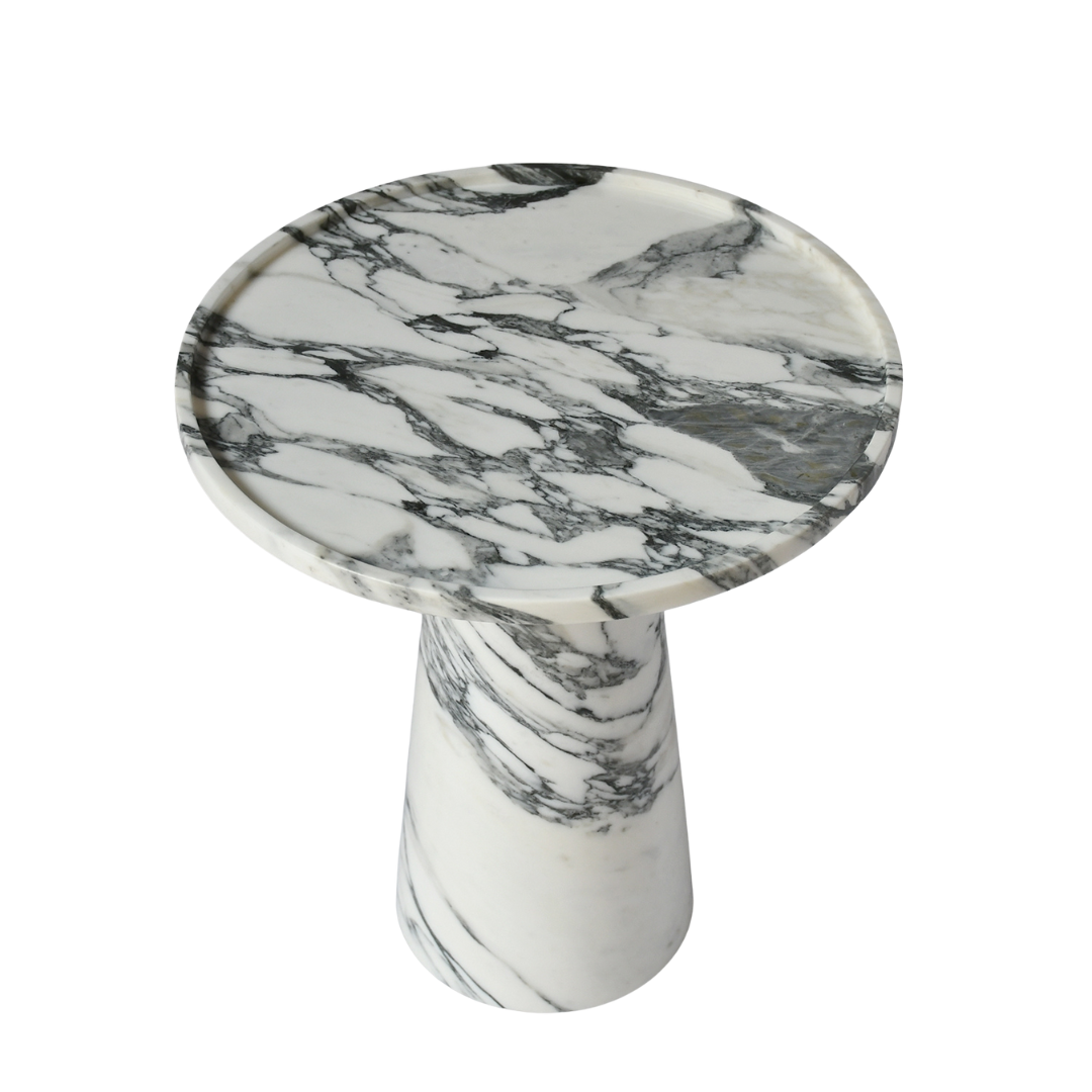 HALO | Side Table | Natural Marble | Arabescato
