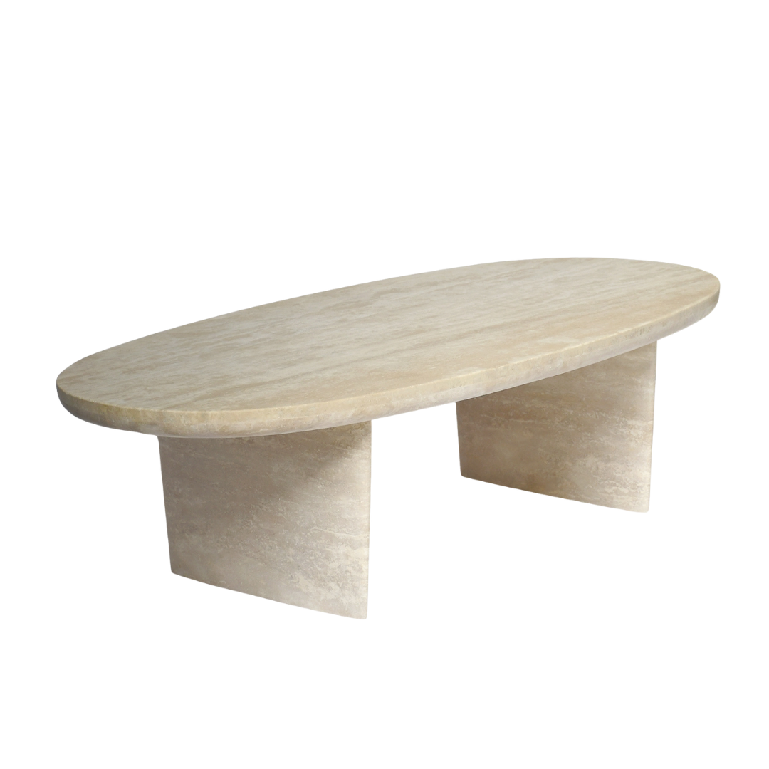 ALMA Coffee Table | Natural Travertine | Beige