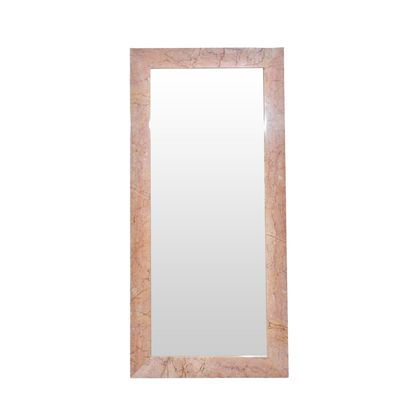 MAIYA Floor Mirror | Natural Marble | Cream Rose