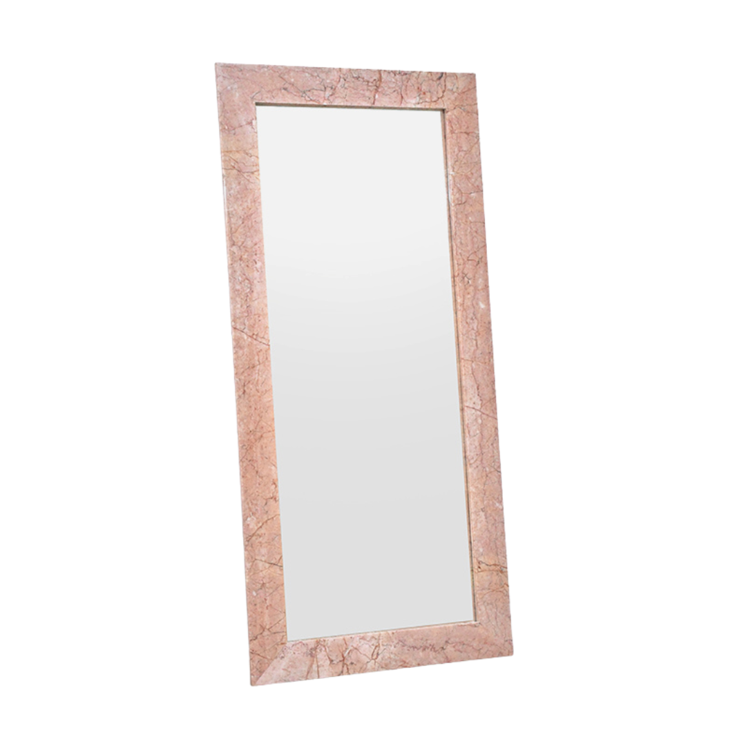 MAIYA Floor Mirror | Natural Marble | Cream Rose