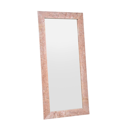 MAIYA Floor Mirror | Natural Marble | Cream Rose