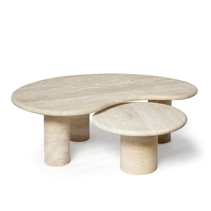 DIANA Coffee Table | Natural Travertine Beige - Home Elements