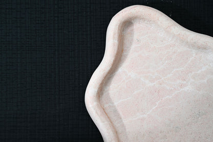 Organic-shaped Marble Tray 
