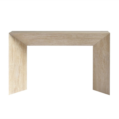 TIANA Hall Table | Natural Marble Travertine | Beige - Home Elements