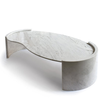 Luxury living room with ISABELLA marble coffee table centerpiece