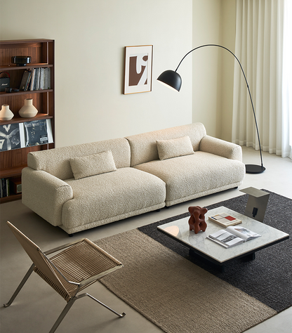 ZANE 3 Seater Sofa | Cream White - Home Elements