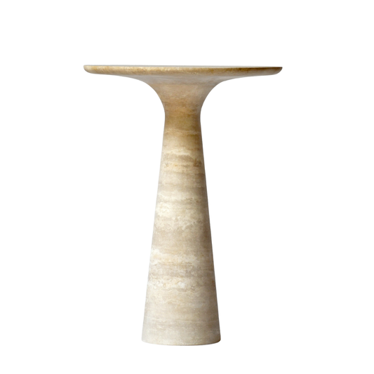 KERI | Side Table | Natural Travertine | Beige
