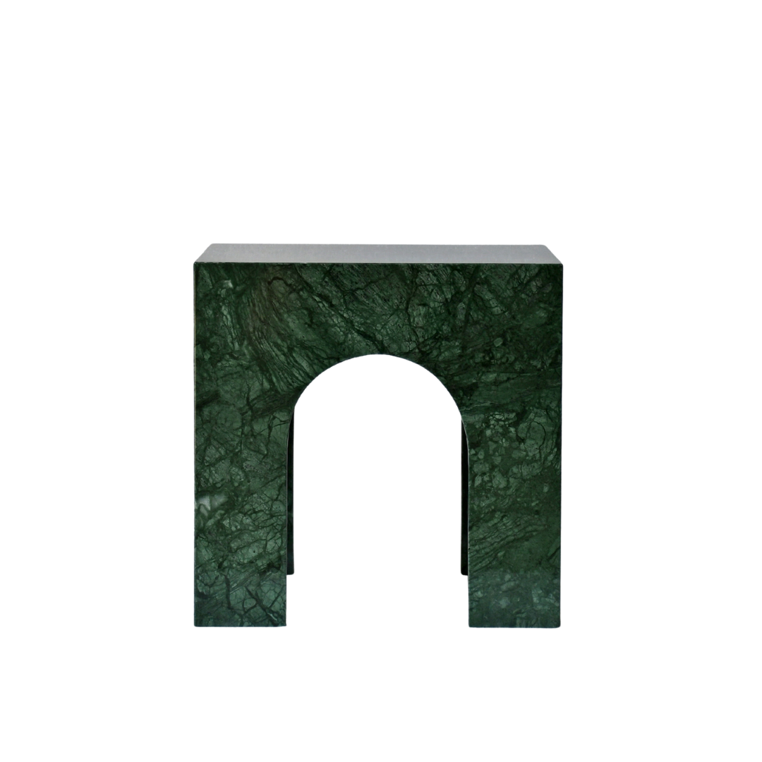 ERA | Side Table | Natural Marble | Imperial Green