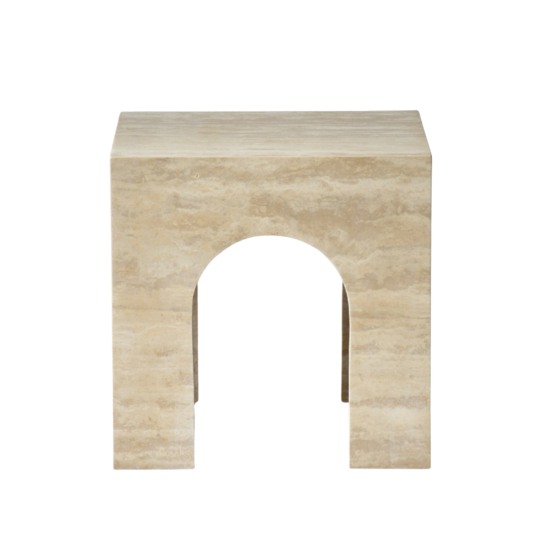 ERA | Side Table | Natural Travertine | Beige