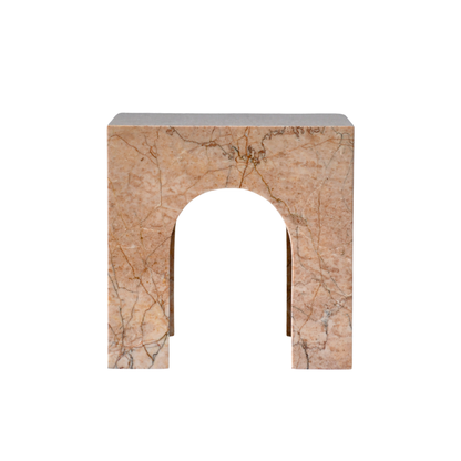 ERA | Side Table | Natural Marble | Cream Rose