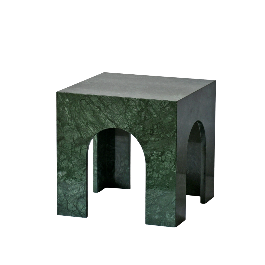 ERA | Side Table | Natural Marble | Imperial Green