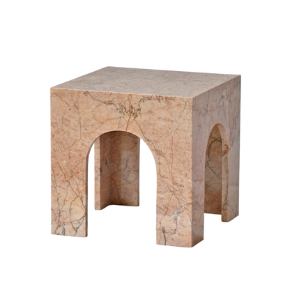ERA | Side Table | Natural Marble | Cream Rose