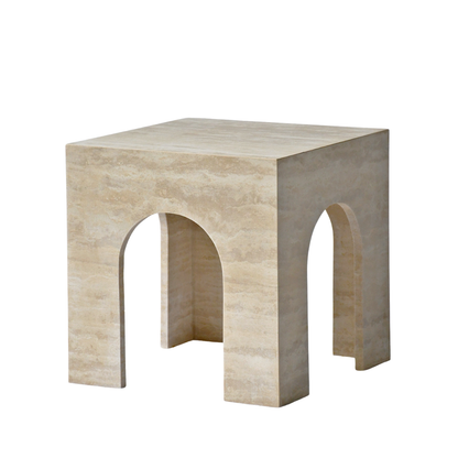 ERA | Side Table | Natural Travertine | Beige