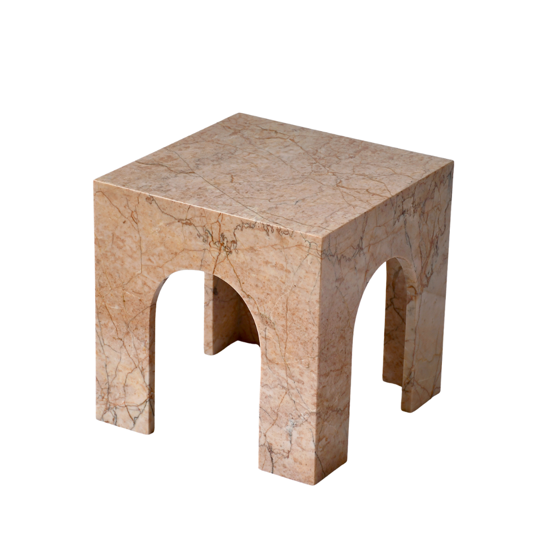 ERA | Side Table | Natural Marble | Cream Rose