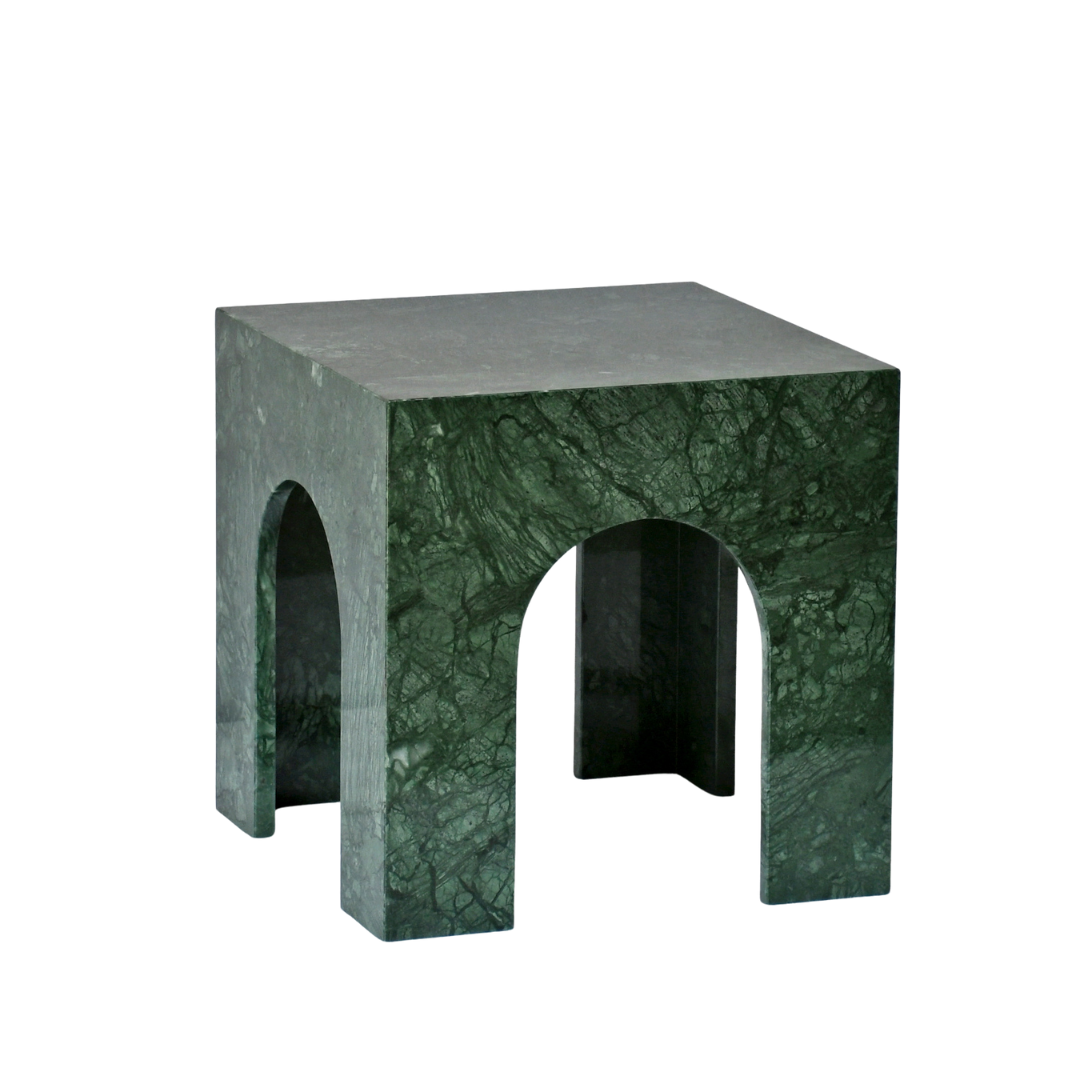 ERA | Side Table | Natural Marble | Imperial Green