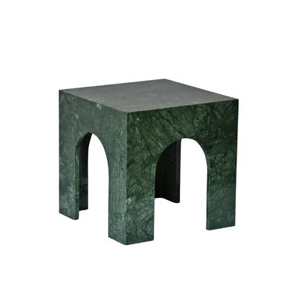 ERA | Side Table | Natural Marble | Imperial Green